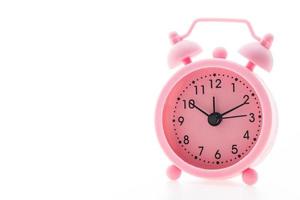 reloj despertador rosa foto
