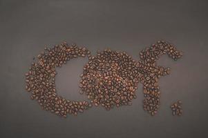 Coffee beans on the table photo