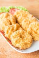 Deep fried shrimp cakes photo