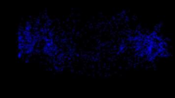Dark Blue Particles Abstract Science and Technology Background video