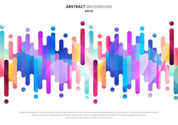 Abstract fluid or liquid colorful rounded lines transition elements on white background with space for your text.