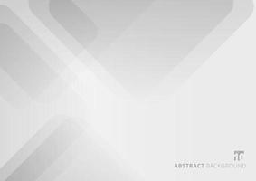 Abstract white and gray square rounded shape overlapping layer minimal style background vector