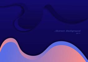 Abstract blue and pink wave shape background vector