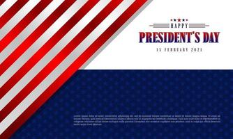 President's Day background vector