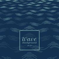 Abstract blue water wave line pattern perspective background. vector