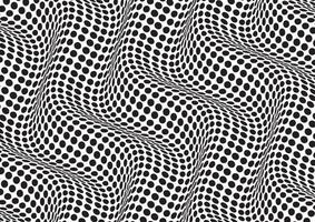 Abstract background with a black and white optical illusion vector