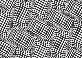 Abstract background with a black and white optical illusion vector