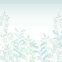 Decorative background with handpainted watercolour leaves design vector