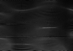 Abstract white wave lines pattern on black background and texture with lighting. vector