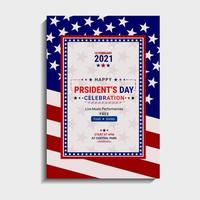 Presidents Day template design vector