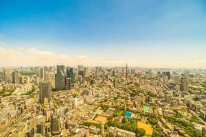 Aerial view of Tokyo city, Japan photo