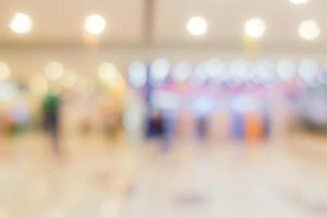 Abstract blur and defocus shopping mall interior photo