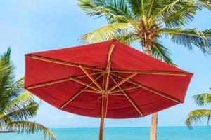 Umbrella at the beach photo