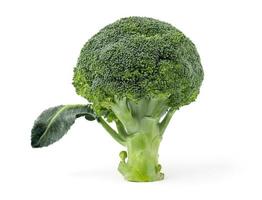 Broccoli on white background photo