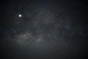 Long-exposure of a starry night sky photo