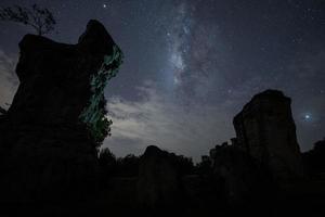 Rocks and the Milky Way photo