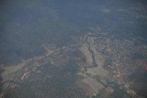 Aerial view of a village photo