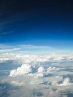 Aerial view of clouds and sky photo