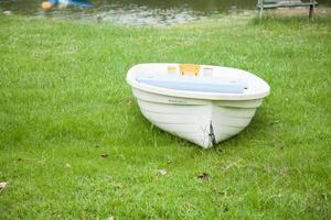 Boat by the lake photo