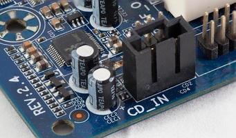 Electronic circuit close-up
