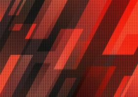 Abstract technology concept, red and black geometric diagonal stripes pattern. Modern design background. vector