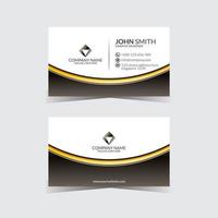 flat curve business card design vector