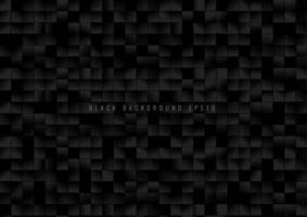 Abstract pattern black square grid pixels on dark background. vector