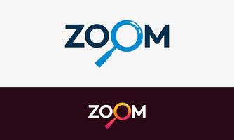 simple Zoom template design vector