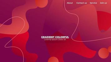 Modern abstract gradient wavy geometric background. Suitable For Wallpaper, Banner, Background, Card, Book Illustration, landing page, gift, cover, flyer, report, bussiness, social media vector