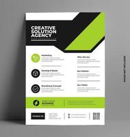 Flyer Design Layout Template in A4 Size. vector