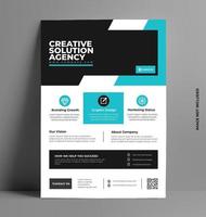 Flyer Flyer Layout Template in A4 Size. vector