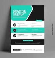 Corporate Flyer Layout Template in A4 Size. vector