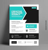 Corporate Flyer Layout Template in A4 Size. vector