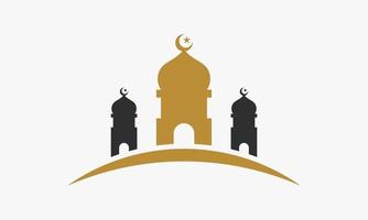gran mezquita icono de diseño vector