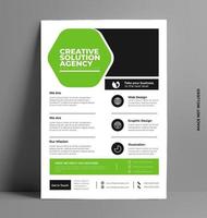 Sleek Flyer Layout Template in A4 Size. vector