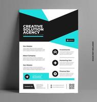 Sleek Flyer Layout Template in A4 Size. vector