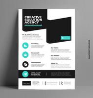 Business Flyer Layout Template in A4 Size. vector