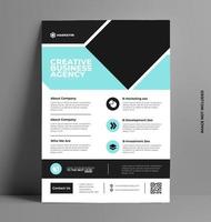 Flyer Layout Template in A4 Size. vector