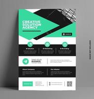 Corporate Flyer Layout Template in A4 Size. vector