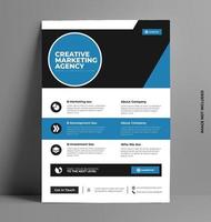 Business Flyer Template in A4 Size. vector