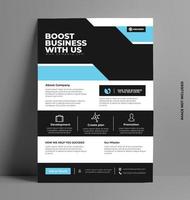 Corporate Flyer Layout Template in A4 Size. vector