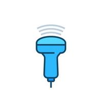 ultrasound vector icon with outline.eps