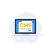 cms, sistema de gestión de contenidos, vector icon.eps