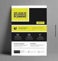 Corporate Flyer Layout Template in A4 Size. vector