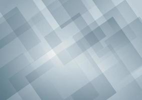 Abstract white and blue geometric square shape overlapping background vector