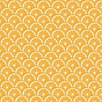 Orange Fruit Seamless Pattern vector