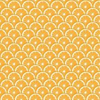 Orange Fruit Seamless Pattern vector