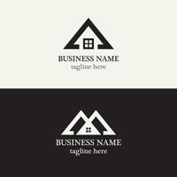 Real estate logo template design vector