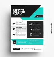 Corporate Flyer Design Layout Template in A4 Size vector