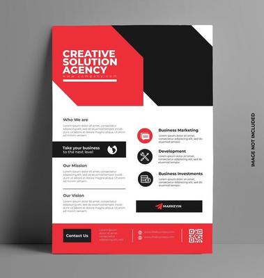 Red Modern Flyer Template.